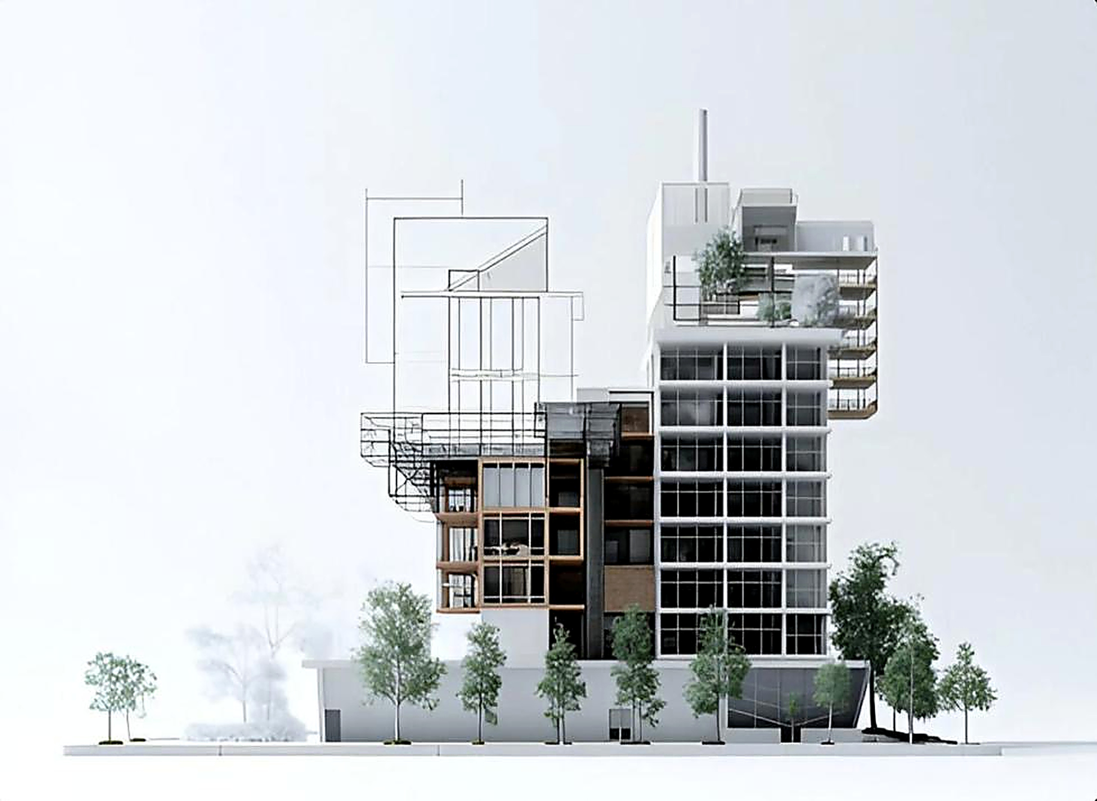 Office Building BIM Model view 1