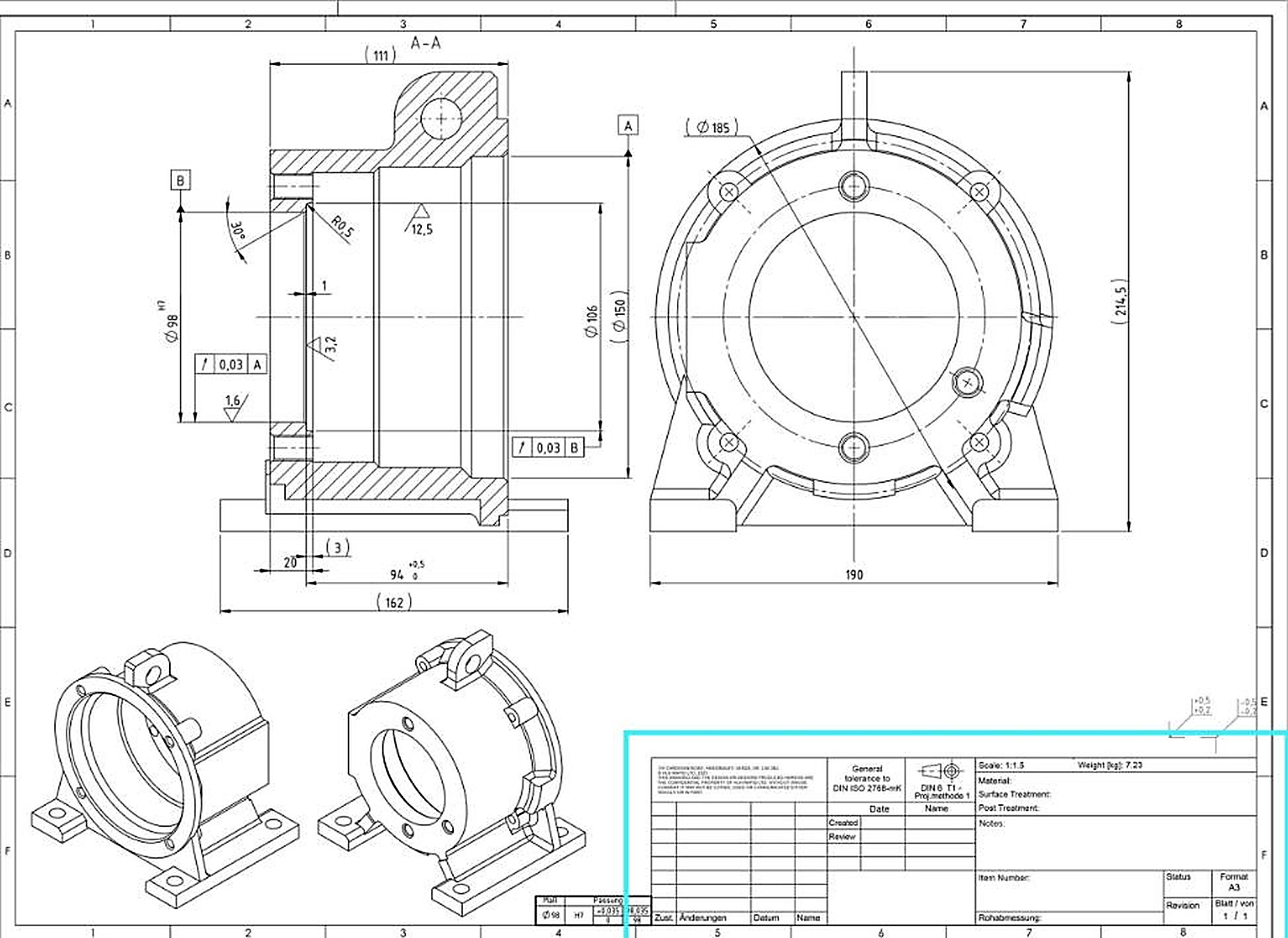 Bevel Gear Reducer Assembly